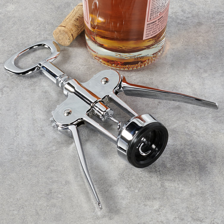 Oneida Wing Corkscrew (StainlessSteel, Chrome Plated Wine And Bottle